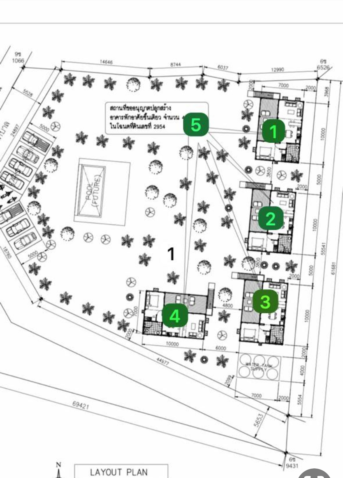 Aquarius Villas property layout